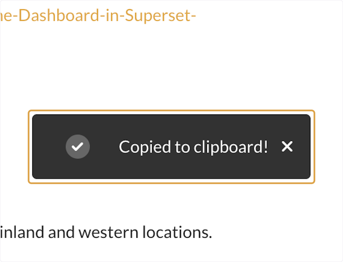 The link is now copied to your clipboard to paste it anywhere.